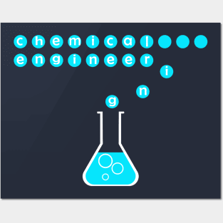 chemical engineering engineer t-shirt with logo Posters and Art